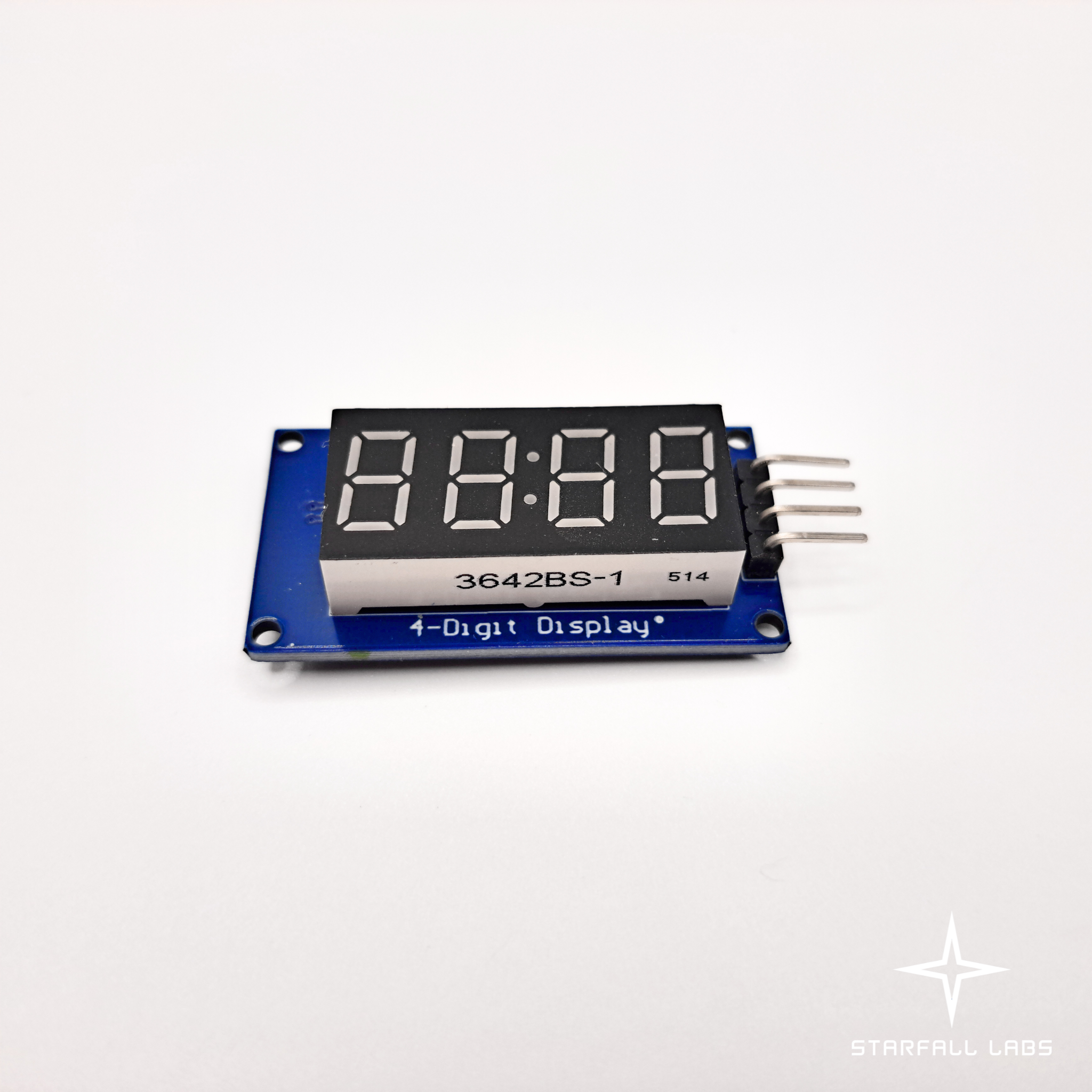 4-digit TM1637 Display Module - 7-segment Digitale Buis, Groen, Voor Arduino En DIY Projecten